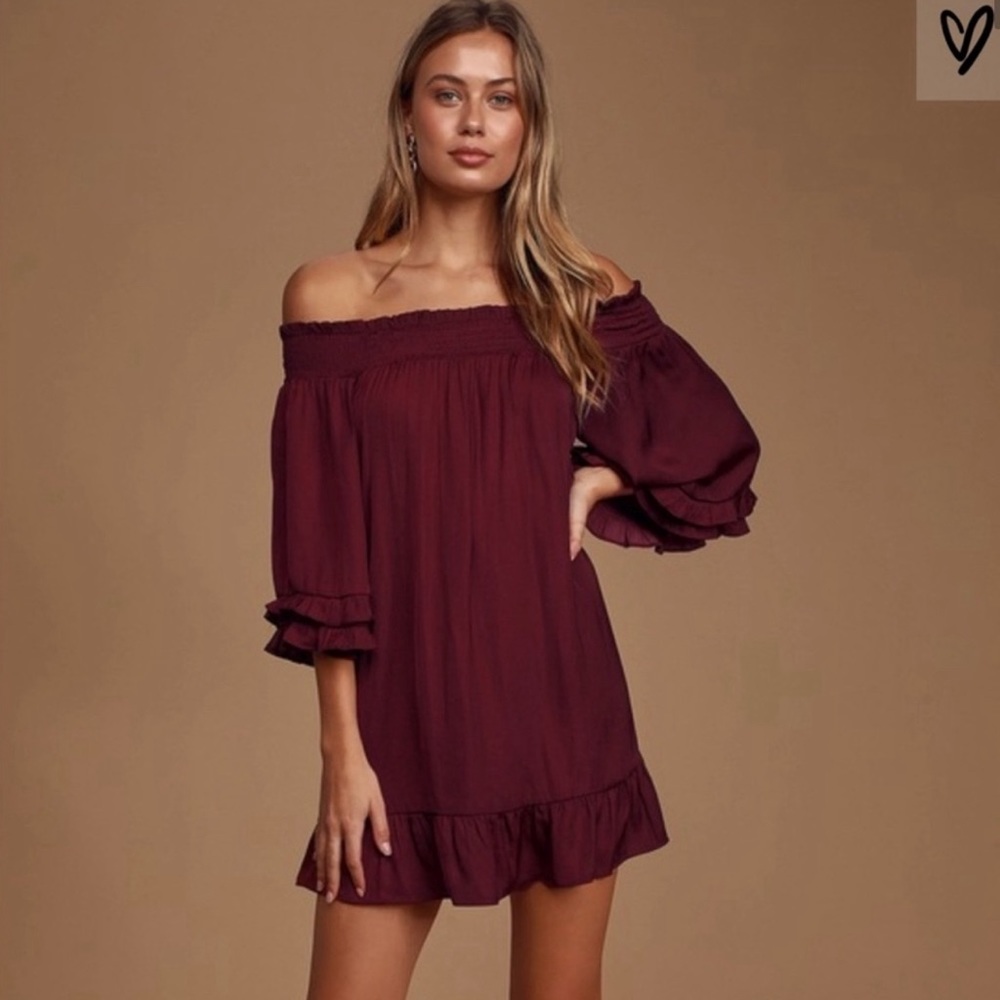 Lulu satin dress NWT